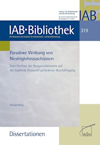 Paradoxe Wirkung von Niedriglohnzuschüssen - Gerhard Krug - darmowy ebook