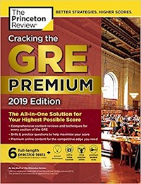 Cracking the GRE Premium Edition with 6 Practice Tests -  - książka