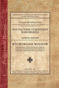 Kształcenie starszyzny harcerskiej - Sedlaczek Stanisław - książka