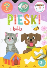 Pieski i kotki. Zgadywanki, wyklejanki, kolorowanki - Ewa Gorzkowska-Parnas - książka