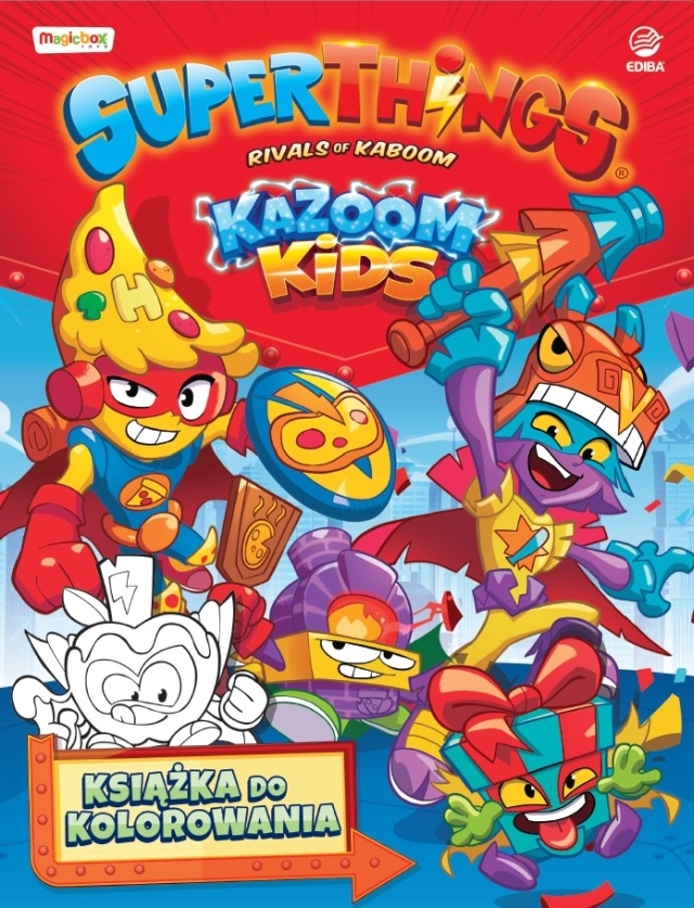 SuperThings Kazoom Kids. Książka do kolorowania - zbiorowa praca - książka