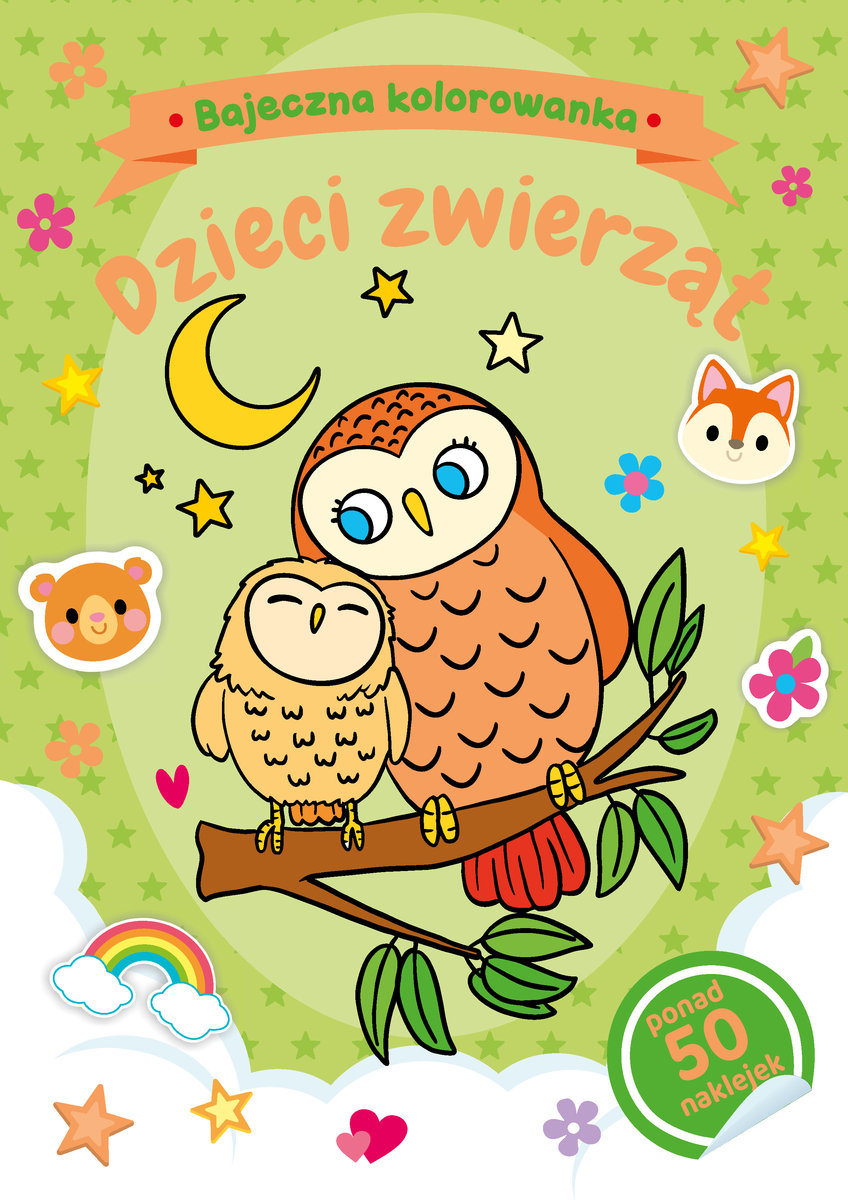 Bajeczna kolorowanka. Dzieci zwierząt - Natalia Berlik (ilustr.) - książka