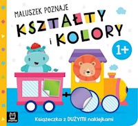 Maluszek poznaje kształty i kolory Książeczka z dużymi naklejkami 1+ -  - książka