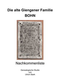 Die alte Giengener Familie BOHN - Ulrich Stark - ebook