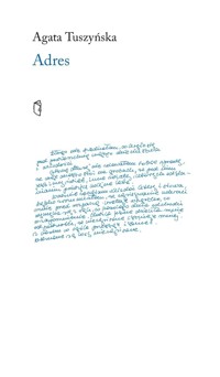 Adres - Agata Tuszyńska - książka