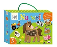 Na wsi. Dotykam poznaję. Box z puzzlami sensorycznymi - Elżbieta Korolkiewicz - książka