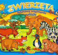 Zwierzęta wycinanki i naklejki -  - książka