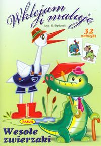 Wesołe zwierzaki Wklejam i maluję -  - książka