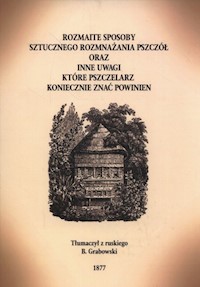 Rozmaite sposoby rozmnażania pszczół - Butlerow Aleksandr - książka