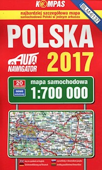 Polska 2017 Mapa samochodowa 1:700 000 -  - książka