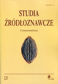 Studia źródłoznawcze Tom 54 -  - książka