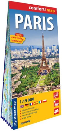 Paris. Laminated map in scale 1:15 000 - zbiorowa praca - książka