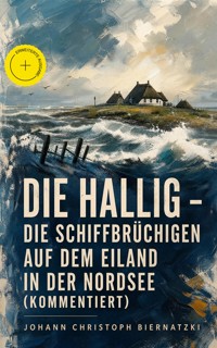 Die Hallig - Die Schiffbrüchigen auf dem Eiland in der Nordsee (Kommentiert) - Johann Christoph Biernatzki - ebook