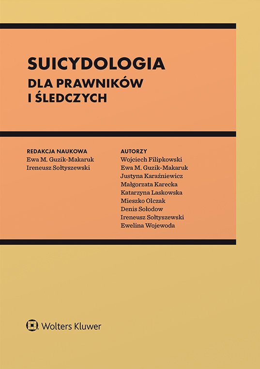 Okładka:Suicydologia dla prawników i śledczych 