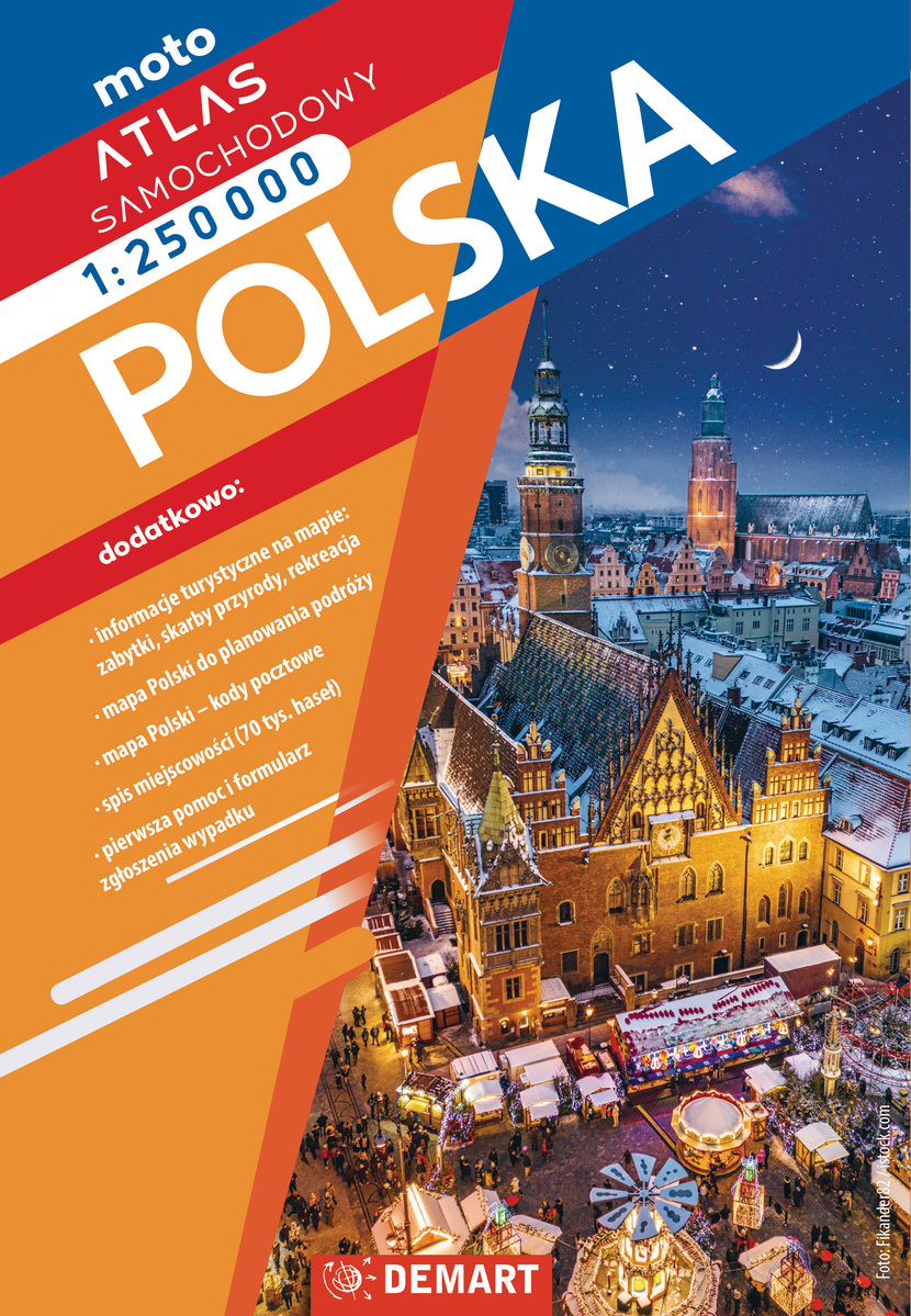 Atlas samochodowy Polski 1:250 000 - zbiorowa praca - książka