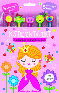 Księżniczki. Kolorowanka z barwnym obrysem - zbiorowa praca - książka