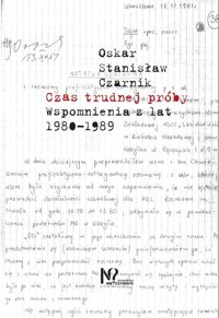 Czas trudnej próby - Czarnik Oskar - książka