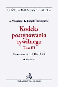 Kodeks postępowania cywilnego Tom 3 -  - książka