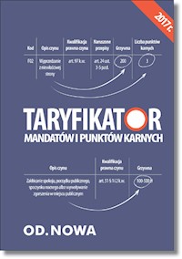 Taryfikator mandatów i punktów karnych -  - książka