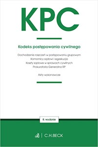 KPC Kodeks postępowania cywilnego - - książka