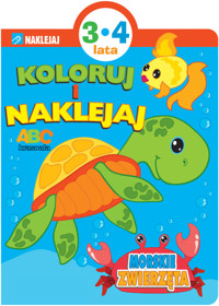 Koloruj i naklejaj Morskie zwierzęta -  - książka
