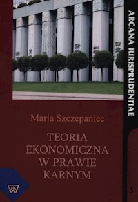 Teoria ekonomiczna w prawie karnym - Szczepaniec Maria - książka