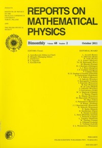 Reports on Mathematical Physics 68/2 Pergamon -  - książka