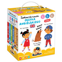 CzuCzu Zestaw do nauki języka angielskiego dla dzieci 1, 2, 3 -  - książka