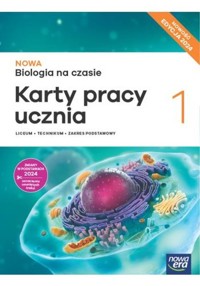 Nowa Biologia na czasie 1 Karty pracy ucznia Zakres podstawowy Edycja 2024 - Stencel Renata, Pawłowski Jacek, Kobyłecka Joanna, Januszewska-Hasiec Barbara, Holeczek Jolanta - książka