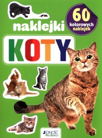60 kolorowych naklejek Koty -  - książka