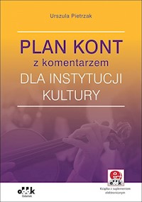 Plan kont z komentarzem dla instytucji kultury - Pietrzak Urszula - książka