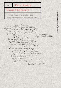 Śmierć bohatera - Ewa Toniak - książka