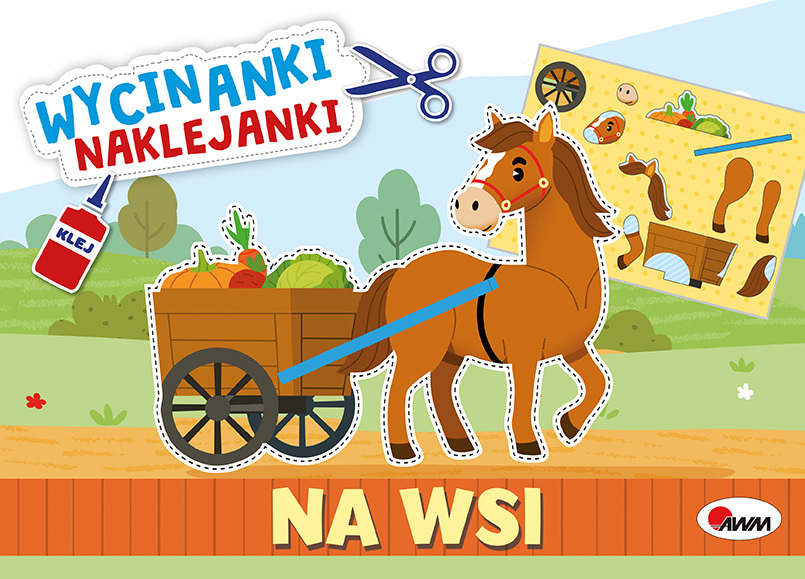 Na wsi. Wycinanki naklejanki - zbiorowa praca - książka