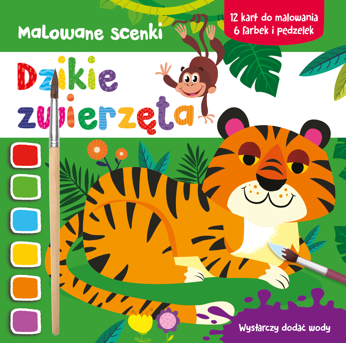 Malowane scenki. Dzikie zwierzęta - zbiorowa praca - książka