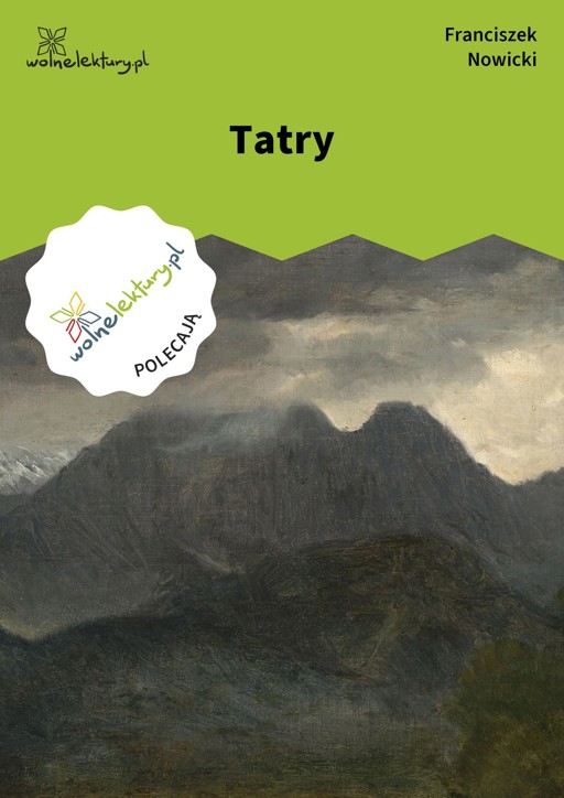 Okładka książki Tatry