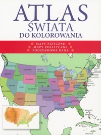 Atlas świata do kolorowania - zbiorowa praca - książka