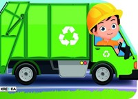 Wykrojnik Śmieciarka Kolorowanka -  - książka