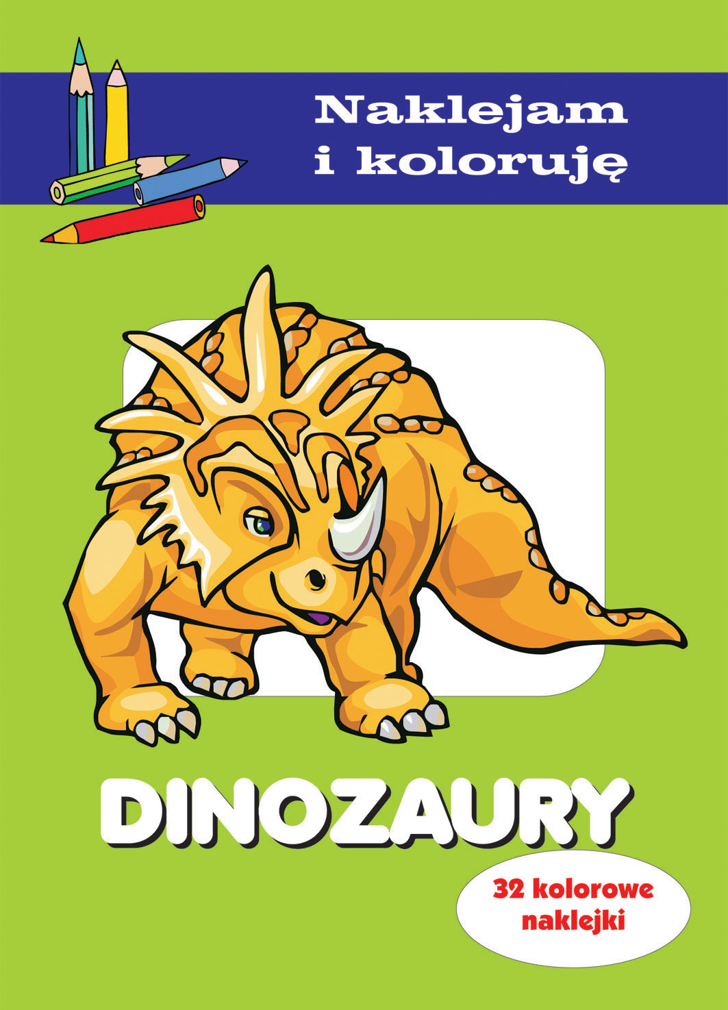 Dinozaury. Naklejam i koloruję - Anna Wiśniewska, Aleksander Małecki - książka