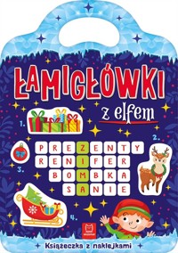 Łamigłówki z elfem. Książeczka z naklejkami - Kaczyńska Agata - książka