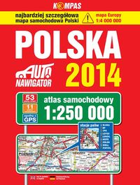 Polska 2014 Atlas samochodowy 1:250 000 -  - książka