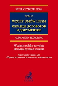 Wzory umów i pism z CD Tom 12 - Aleksander Skoblenko - książka