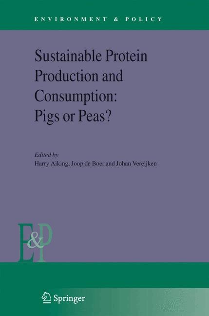 Sustainable Protein Production and Consumption: Pigs or Peas?