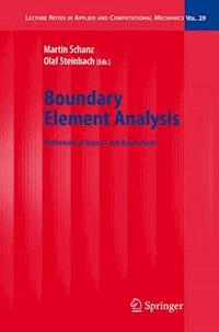 Boundary Element Analysis -  - ebook