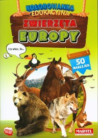 Kolorowanka edukacyjna Zwierzęta Europy z naklejkami -  - książka