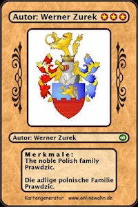 The noble Polish family Prawdzic. Die adlige polnische Familie Prawdzic. - Werner Zurek - ebook