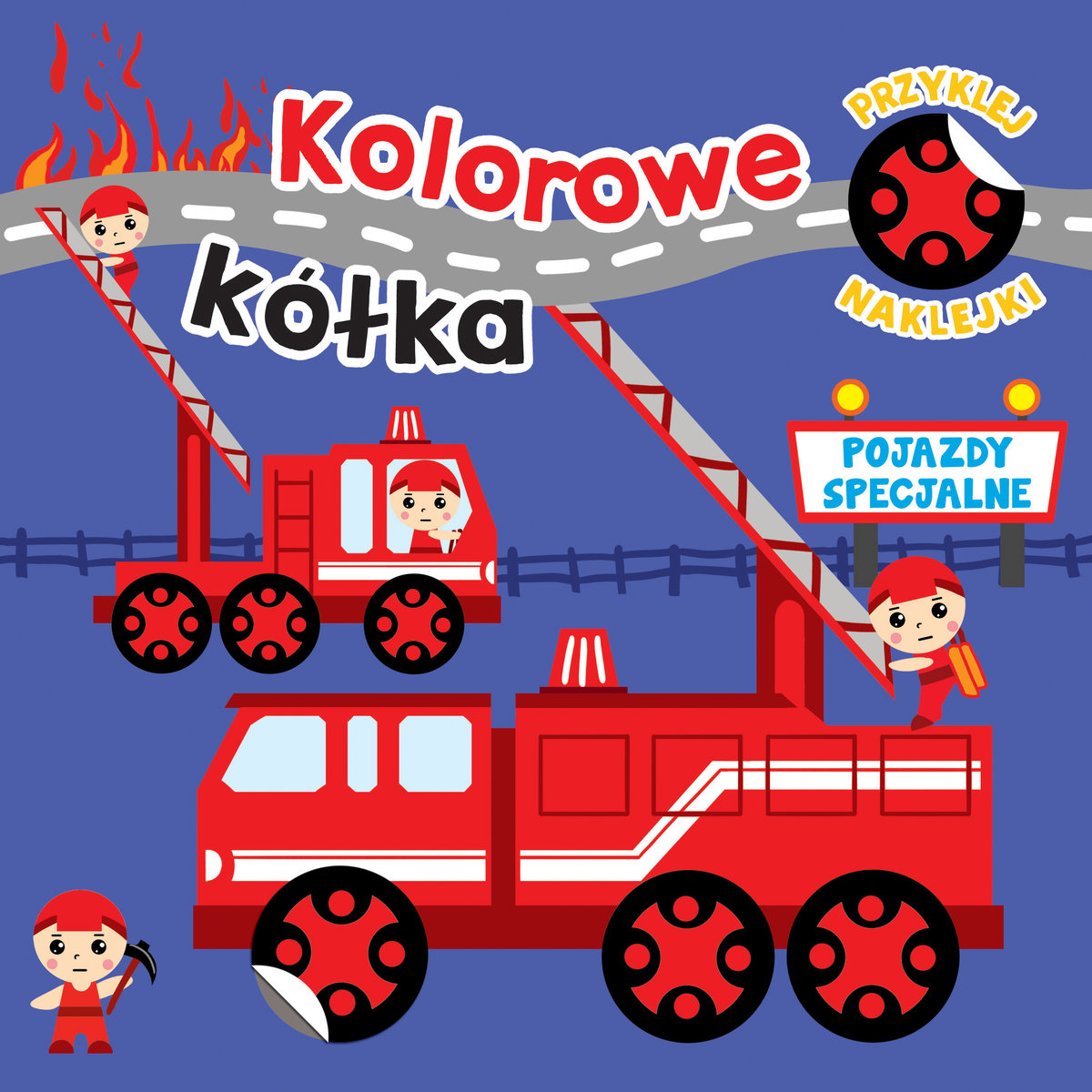 Kolorowe kółka. Pojazdy specjalne - Ilona Bumblauskiene, Juozas Rimeikis (ilustr.) - książka