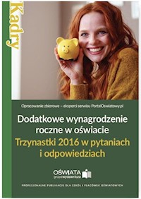 Dodatkowe wynagrodzenie roczne w oświacie -  - książka