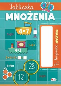 Tabliczka mnożenia. Mazak ścieralny - Elżbieta Korolkiewicz - książka