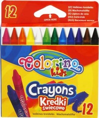 Kredki świecowe Colorino Kids, 12 kolorów (13314PTR) -  - książka