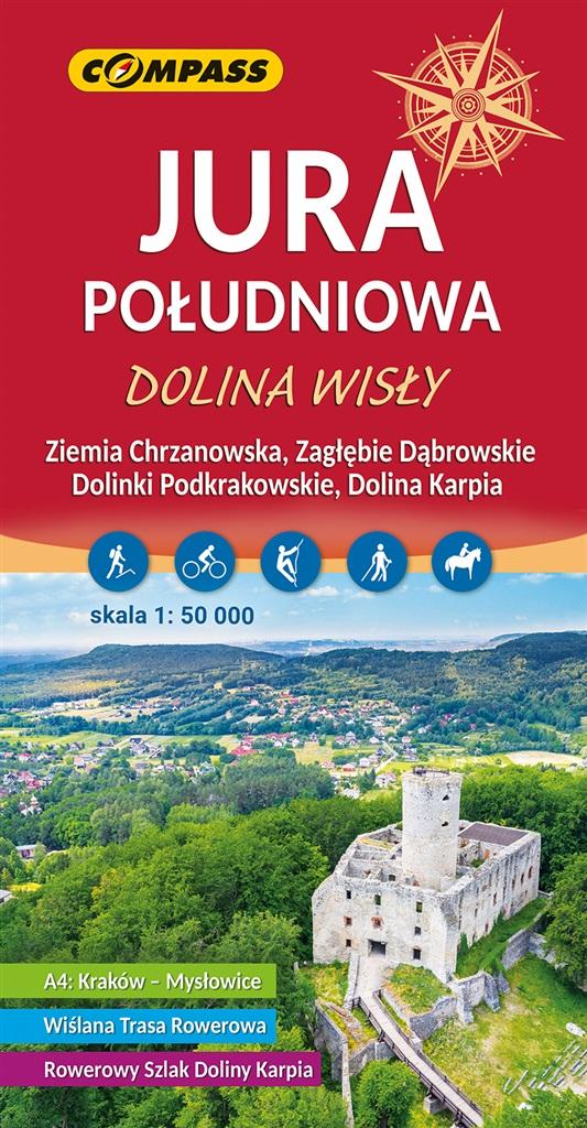 Jura Południowa. Dolina Wisły. Mapa turystyczna w skali 1:50 000 - zbiorowa praca - książka